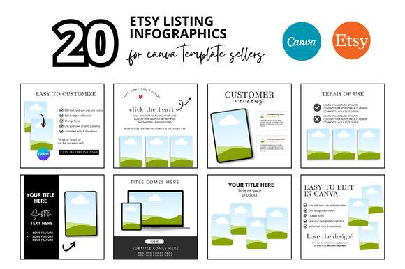 20 Etsy Listing Photo Infographics: A Game-Changer for E-commerce Creativity
