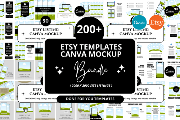207 Etsy Canva Mockup Bundle: A Practical Look at How It Works in Real Creative Work