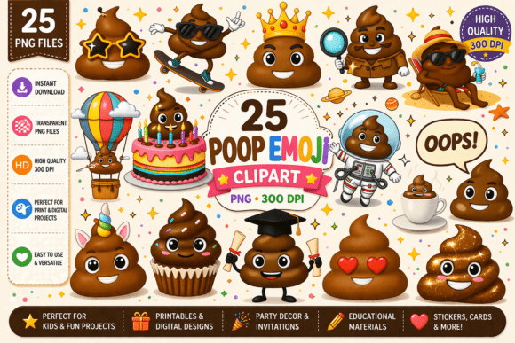 25 Playful Poop Emoji Clipart: Real-Life Ways to Add a Little Humor