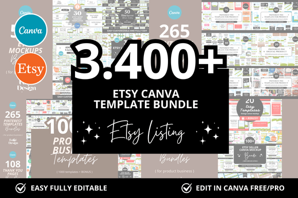 3.400 Etsy Canva Bundle Bonus – A Closer Look at What It Offers