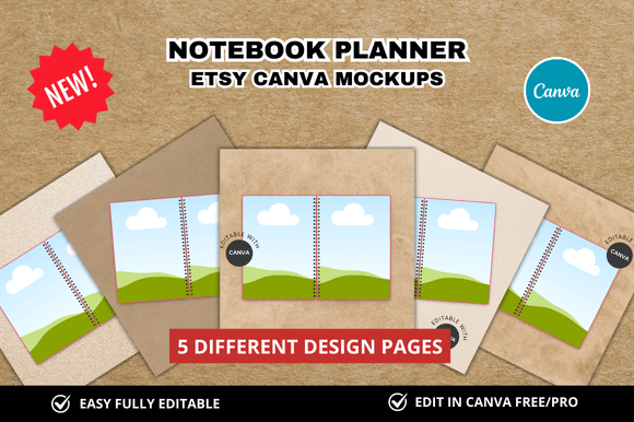 5 Notebook Planner Mockup: A Practical Tool for Designers and Creators