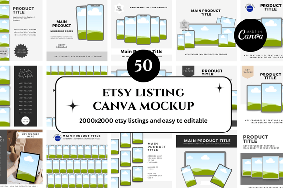 50 Etsy Canva Mockup: A Practical Review of This Popular Design Resource
