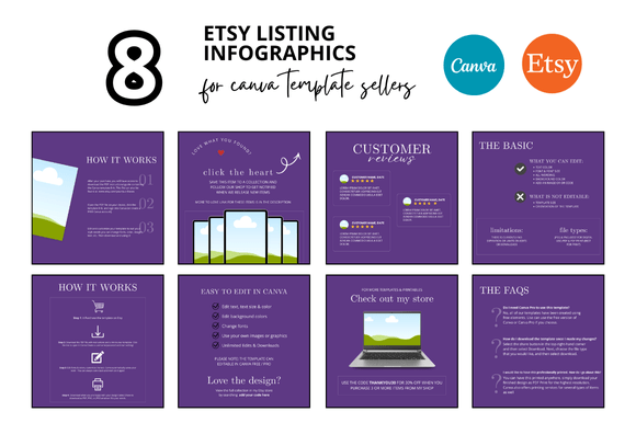 8 Purple Etsy Listing Infographics: A Practical Guide for Sellers and Marketers
