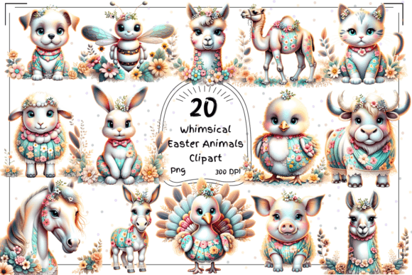A Practical Look at 20 Whimsical Easter Animals Clipart