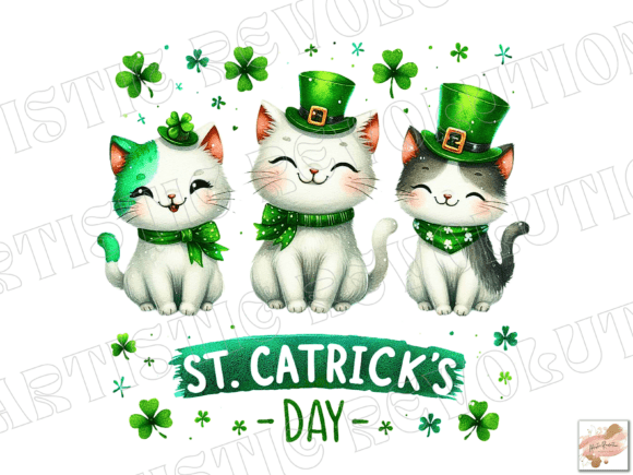 Cat Png St Patricks Day Png Cat Mom Png