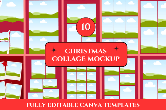 Christmas Collage Mockup Canva for Every Creator