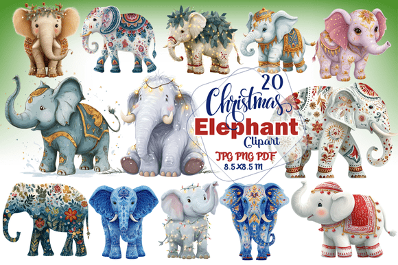 Christmas Elephant Clipart: A Strategic Tool for Distinctive Holiday Communication