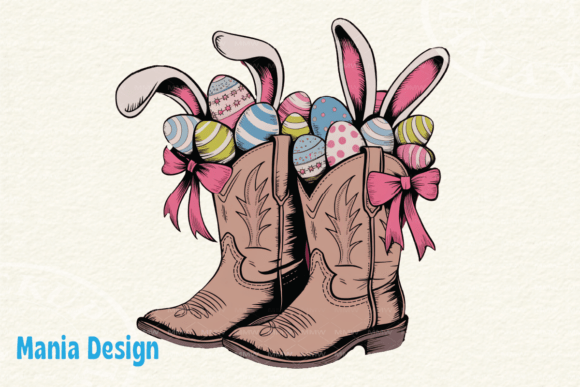 Cowboy Boots Easter Coquette Howdy PNG: A Strategic Design Asset for Seasonal Branding and Creative Campaigns