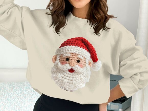 Crochet Yarn Santa Shirt Design PNG: A Creative and Practical Choice for Holiday Projects