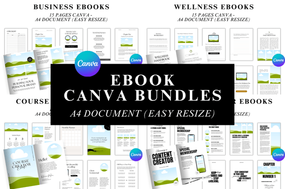 Editable Ebook Template Bundles