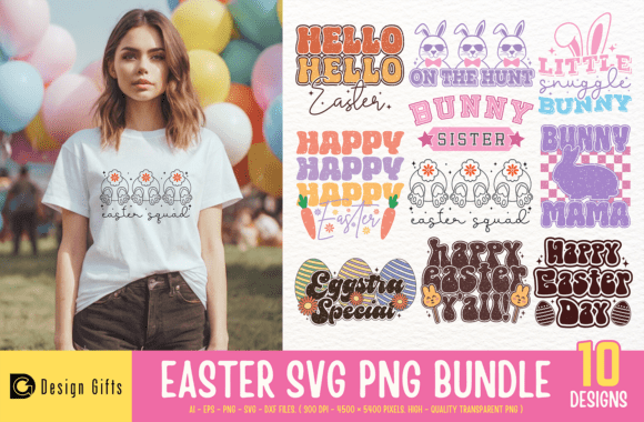 Essential Easter SVG PNG Bundle for Designers