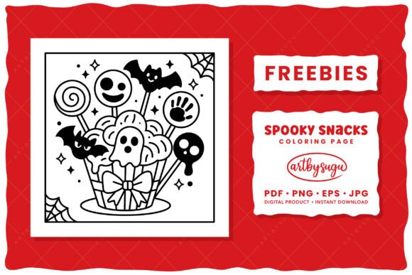 Evaluating Spooky Snacks Coloring Page Freebies
