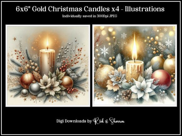 Gold Christmas Candles X4 Illustrations: A Guide to Making the Right Choice