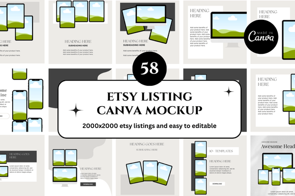 How to Make the Most of Your 58 Etsy Canva Mockup Collection