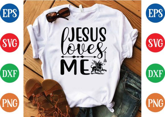 Jesus Loves Me Svg Design