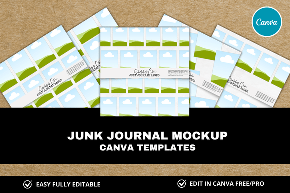 Junk Journal Printables Mockup