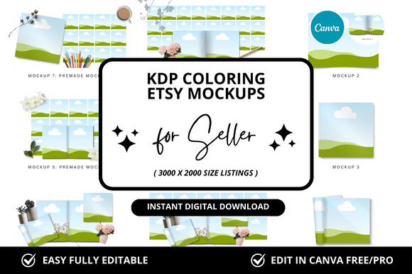 KDP Coloring Etsy Canva Mockup: A Practical Guide for Creators