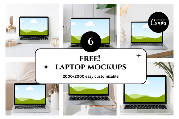 Laptop Etsy Canva Mockup Guide