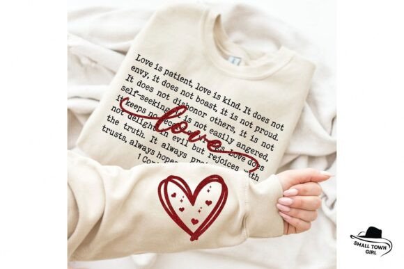 Love is Patient Bible Verse Valentine
