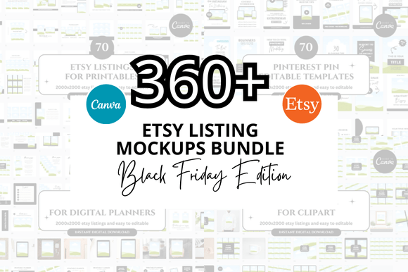 Maximizing Creativity and Efficiency with the Black Friday Etsy Mockup Bundle
