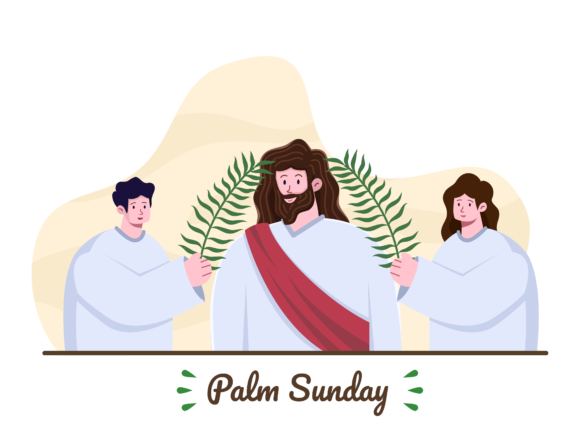 Palm Sunday Vector Illustration