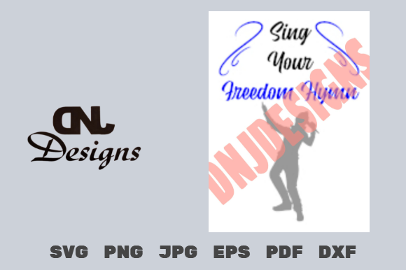 Sing Your Freedom Hymn Cut File Pack: A Creative Expression of Faith and Freedom