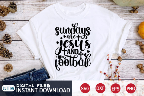 Sundays Are for Jesus and Football Svg