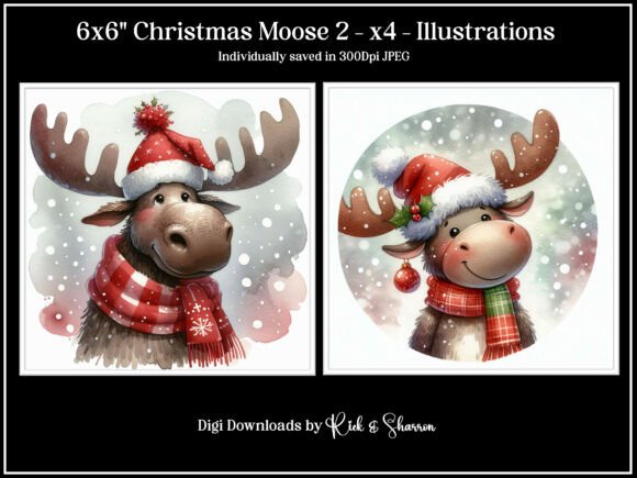 The 6x6 Christmas Moose 5-8 - JPEG: A Festive Digital Trend with Lasting Impact