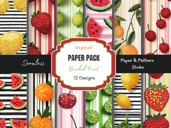 The Allure of Beaded Summer Fruit Seamless Patterns in Modern Design