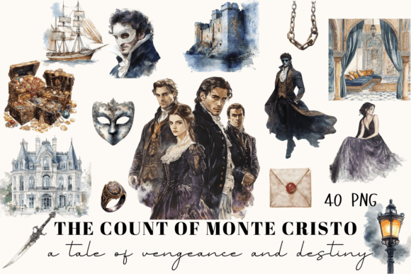 The Enduring Allure of the Count of Monte Cristo Gothic Art Print