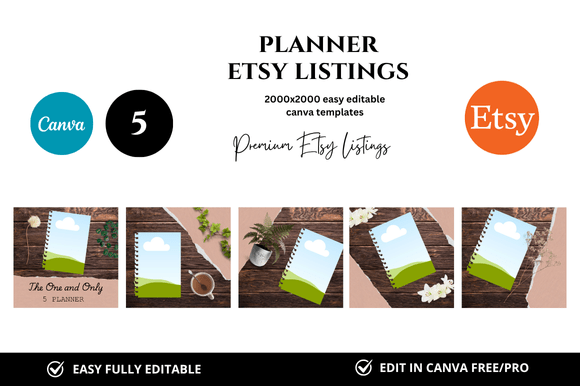 The Real Value of 5 Planner Etsy Listings Premium Mockups for Creative Sellers