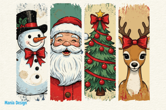 Vintage Christmas Coquette Bow PNG