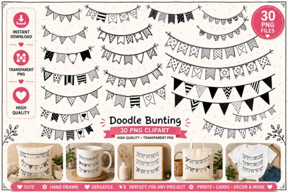 Why the Doodle Bunting Clipart Bundle Is a Creative Game-Changer for Modern Designers